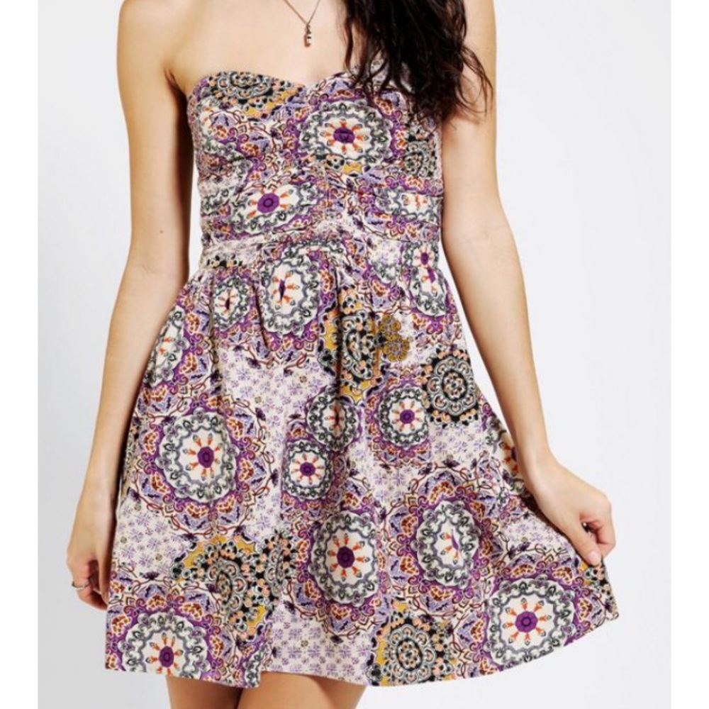Band Of Gypsies Urban Outfitters Strapless Dress